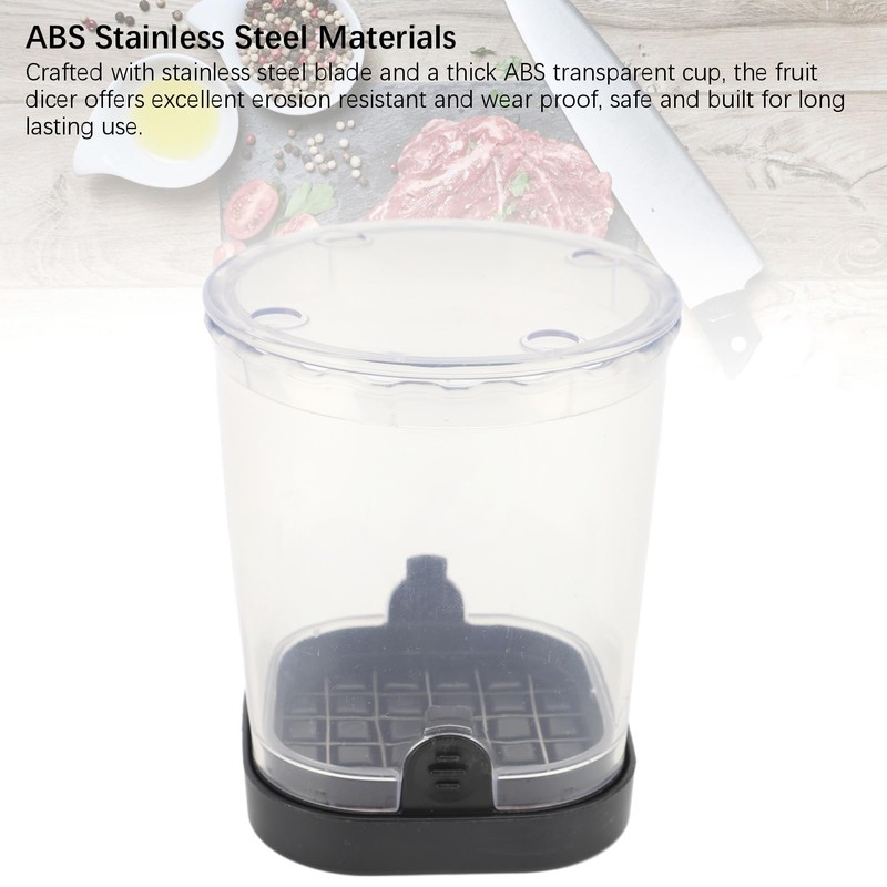 Fruit Chopper Cup, Stainless Steel Vegetable Chopper Removable Fruit Cutter,