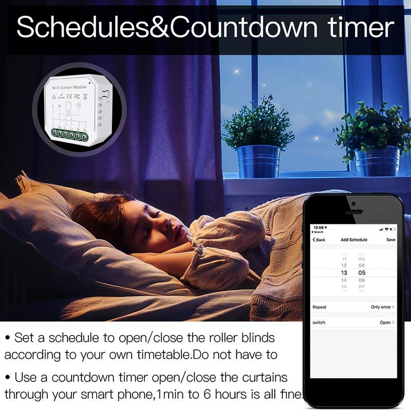 Tuya WiFi Intelligent Curtain Switch Module Home Curtain Modification Module