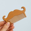 Portable Wooden Mini Hair Comb for Men Men 10ea