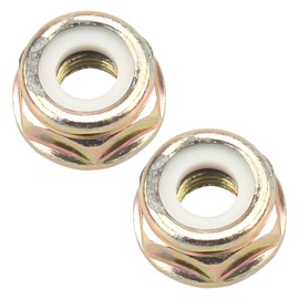 Wjelet Set of 2 Blade Nuts Left Thread Nut Trimmer Blade Nut Left Thread M10 x 1.25 for Lawnmower Brush Cutter
