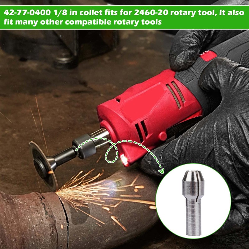 42-77-0400 2460-20 1/8 In Rotary Tool Collet Fit for Dremel