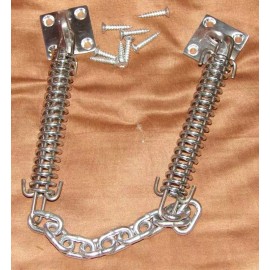 Don-jo Heavy Duty Storm Door Stop Spring Crash Chain HDCC 20" 25" 30" USA Made - Don-Jo - 20 1/2"
