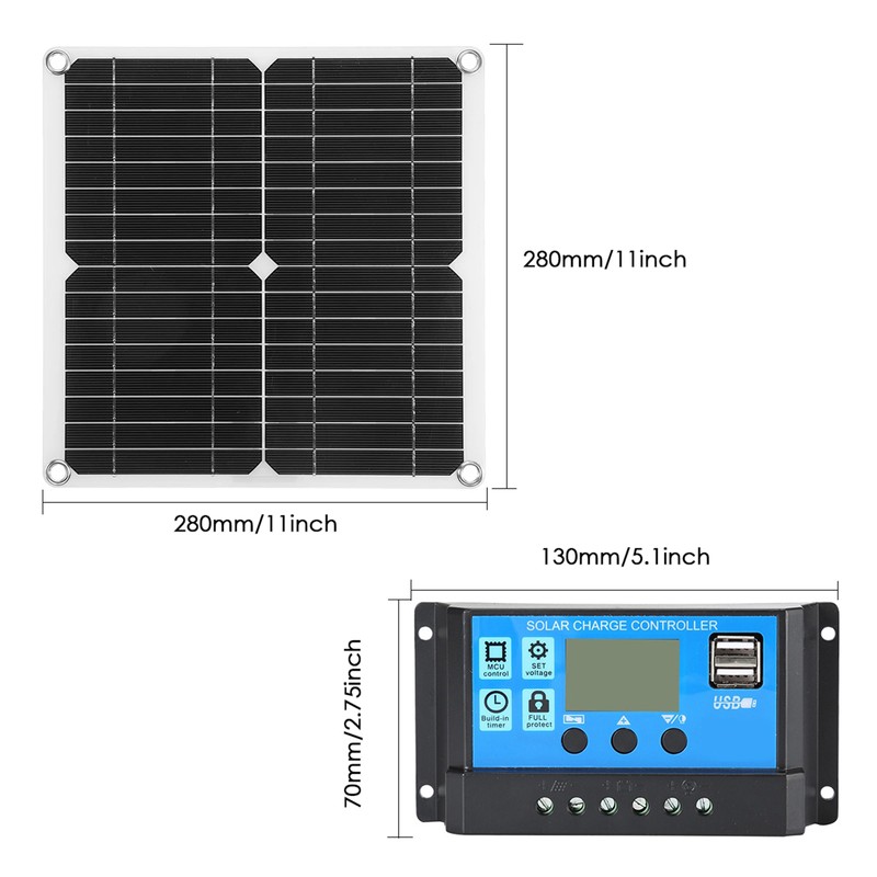 Portable 300W Solar Flexible Panel Kits Monocrystalline Silicon Solar Panel