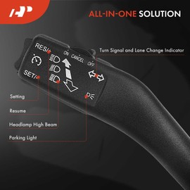 A-Premium Multifunction Switch Turn Signal Switch Compatible with Volkswagen Jetta 2007-2010, Golf 2010, Tiguan 2009-2010, Eos 2007-2011, GTI 2007-2010, R32 2008, Rabbit 2007-2009