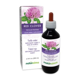 Naturalma Red Clover (Trifolium pratense) herb with Flowers Alcohol-Free Tincture - 6.76 fl oz Liquid Extract in Drops - Herbal Supplement - Vegan