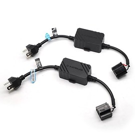 Cougar Motor H4/9003 CANbus Decoder, Anti-Flickering Harness Fog Bulb Fast Hyper Flash Blink Error Code Warning Cancellor(2 PCS)