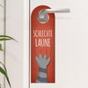 Bad Mood or Good Mood Door Hanger with Paw Motif