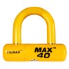 Trimax MAX40YL Motorcycle Disc U-Lock - Yellow with Yellow PVC