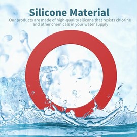 Flush Valve Seal for Mansfield, 2 Pack Upgraded Silicone Material Toilet Replacement Parts, Tank Gasket for 210 and 211, Equivalent to 630-0030