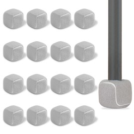 MONOFLAT Square Shape, Precut Walker Tennis Ball Glides 16PCS with Heavy Duty PVC Double Sealing - Long-Lasting Felt Pad for Walkers and Furniture Legs, Floor Protection for Seniors