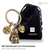 FABACH Skippy Squirrel Keyring with Engraving - Cute Squirrel Keyring