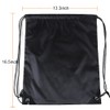 CODOBON Mochila con cordón a granel, bolsa de poliéster, Negro