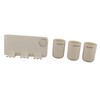 Toothbrush Holder Wall Mounted Multi Functional Toothbrush Toothpaste Dispenser for