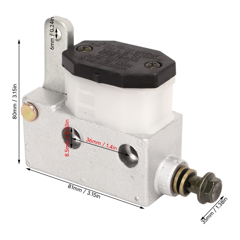 Hydraulic Brake Master Cylinder Pump, Metal Hydraulic Brake Master Cylinder