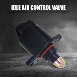 waswale Idle Air Control Valve, Throttle stepper motor idle control valve, for Stable Engine Operation, Replacement of OEM #90380 10526, Compatible with King Kong Idle Motor Idle Speed (Black)