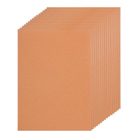 sourcing map 20 Sheet Orange Glitter Card Stock, 8"x11" A4 Shimmer Paper,307gsm One-Sided Cardstock for DIY Crafts, Scrapbooking, Party Decorations, Invitations