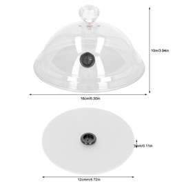 CHEOTIME Smoking Bell, Dome Cover, Cocktail Smoking Bell, Smoking Bell for Food, Drinks, Transparent Molecular Kitchen Appliance with Smoking Lid for Cocktail Dessert