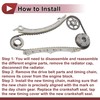 HEROFFIX 1 Set Engine Timing Chain Kit for Honda Accord