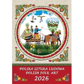 Poland Polish Folk Art Wall Calendar (Bilingual)