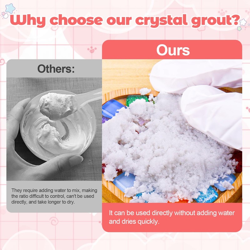 Mosaic Crystal Grout – Translucent Mosaic Grout Filler for Tiles