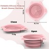 Foldable Silicone Makeup Brush Cleaner Pad Bowl, YalsFTY Portable Mat