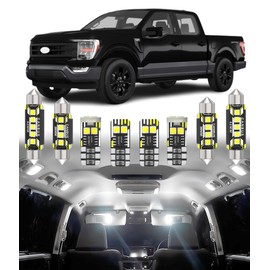 BMT xms Car Interior LED Light Replacement for Ford F-150 F150 2009-2014,6000K Super Bright Interior Light Bulbs Package, 12pcs