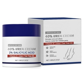 Urea Cream 40 Percent, Urea Foot & Hand Cream for Cracked Heels and Dry SkinRemoves Corns Calluses Dead Skin and Softens Toenails