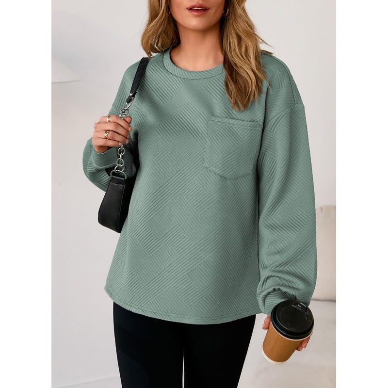 Dokotoo Oversized Sweatshirt for Women Tops Casual Long Sleeve Shirts