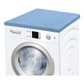 Ladeheid Washing Machine Cover Terry Cloth Cover 50 x 60 cm (Blue)