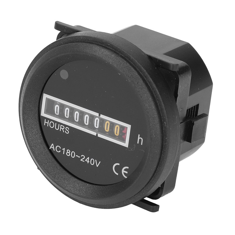Round Hour Meter PC High Accuracy Quartz Mechanical Hour Meter