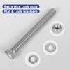 BNUOK (4 Sets) 3/8-16 x 3 Hex Head Screw Bolt,Lock