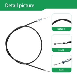 DONFON 14645 Throttle Cable, Seismic Throttle Cable for MC43 Cultivators (Including Trimmers and Weeders), Replacement for Ardisam OEM, Replaceable Throttle Cable