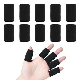 Pack of 10 Finger Bandages Finger Protection Finger Cots Trigger Finger Splint Protection Finger Bandage Support Elastic Finger Bandages Elastic Cotton Finger Bandage