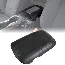 KEWISAUTO Center Console Armrest Cover for 2015-2023 Mustang GT, TPE Black Scratch Resistance Armrest Cover for Mustang 2015 2016 2017 2018 2019 2020 2021 2022 2023 2024 Interior Accessories