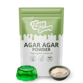 Easy Yummy Agar Agar Powder (250 g), Vegan Gelatin Powder, 100% Halal Vegan Gelatin Powder