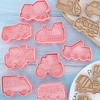 16 Pieces of Transportation Theme Molds, Creative Cartoon Molds, Fun