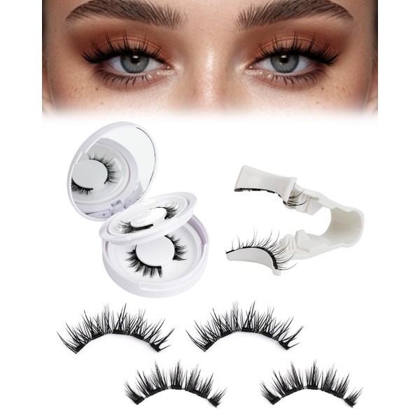 EMEDA Natural Look Magnetic Eyelashes Kit - 2 Pairs Reusable