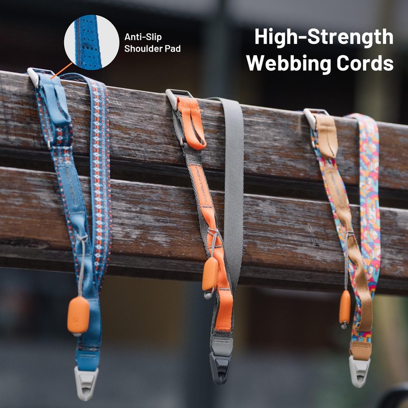 PGYTECH LinkGo Webbing Phone Strap, Adjustable Phone Lanyard Crossbody with