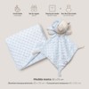Interbaby PD001-01 Baby Blanket with Blue Doudou Bear, Blue, 0.72