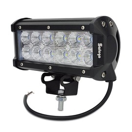 Safego 36W LED Work Light, Work Light, White with Mounting Hardware, 60° Wide Angle, Flood Light, 36W Compatible with 12V-24V, Waterproof, Dustproof, Earthquakeproof, LED Car Exterior Light,