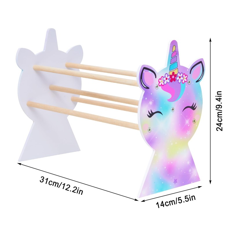 Unicorn Castle Headband Stand Hair Scrunchie Storage Hair Accessories Kids