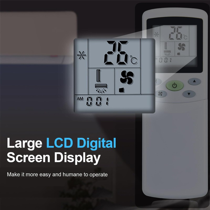 HZIME New ZH/TY-01 ZHF/TY-01 Replacement AC A/C Remote Control Compatible