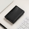 SENDEFN Men's Leather Wallet with RFID Protection Aluminium Credit Card