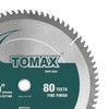 TOMAX 10-Inch 80 Tooth ATB Fine Finish Saw Blade with