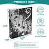 xigua Black Music Notes A4 Ring Binders, A4 Folders 3
