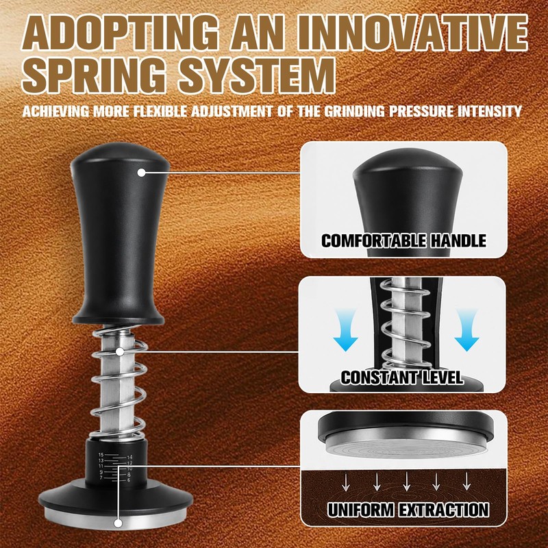 58mm Espresso Accessories Kit, DRAWLIV Espresso Tamper & Coffee Distributor