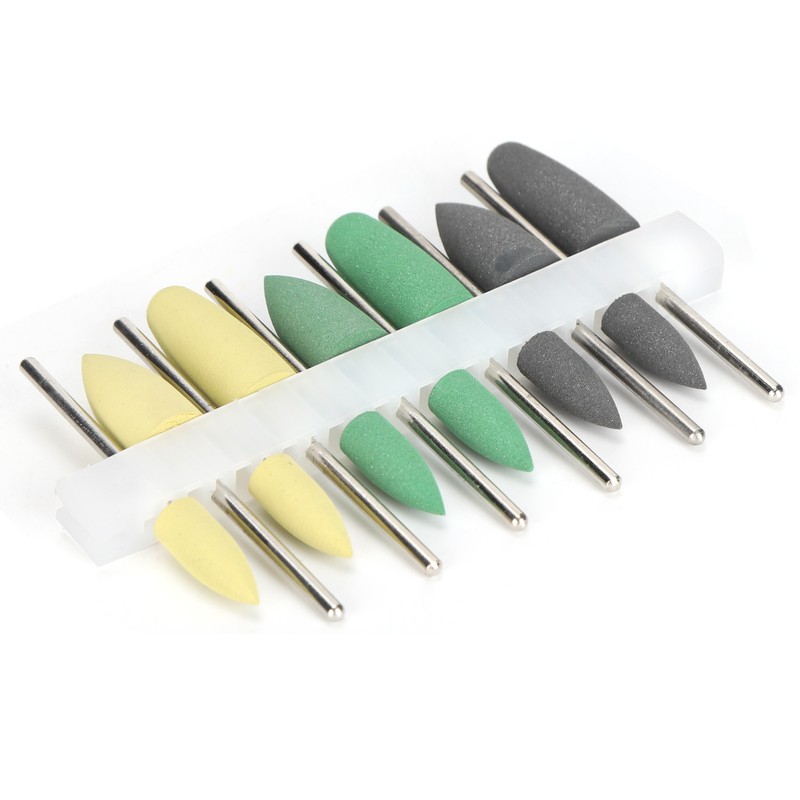Dental Silicone Rubber Polisher Grinding Head Stainless Steel Shank Dental