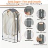 roomtalk Clear Garment Bags for Hanging Clothes 10" Side Gusset,
