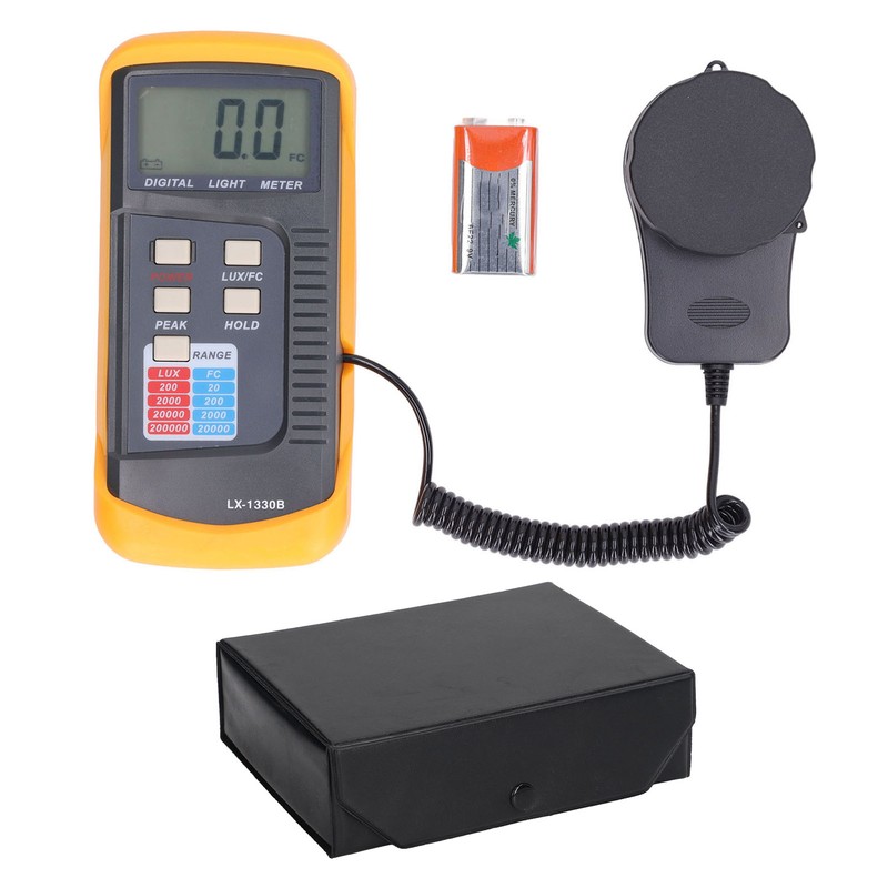 Digital Illuminance Light Meter LCD Display 0.1‑200000LX Illuminometer with Storage