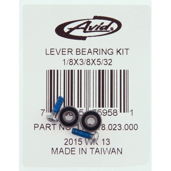 SRAM Lever Bearing Kit Guide RSC/X0 Trail (Includes 2X 1/8 x 3/8 x 5/32 Bearings and Hardware), 11.5018.023.000